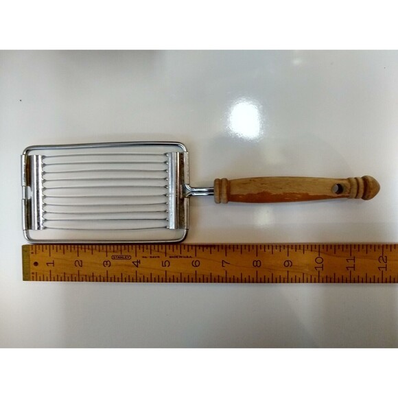 Vintage Ekco 10 Blade Miracle Cheese Slicer w/ Wood Handle (Made in USA) - Picture 7 of 7